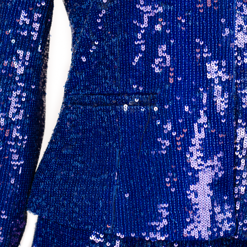 CBK Suit, Erva Sequin Jacket - Blue