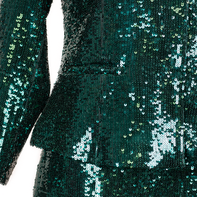 CBK Suit, Erva Sequin Jacket - Green