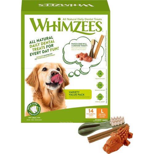 Whimzees Variety Value Box L 14 pcs