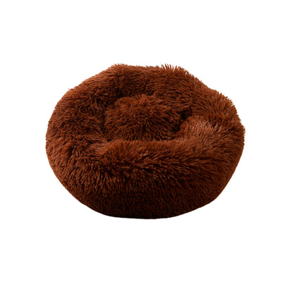 Luxury donut dog bed with zipper and removable cover By CBK in Chocolate brown 