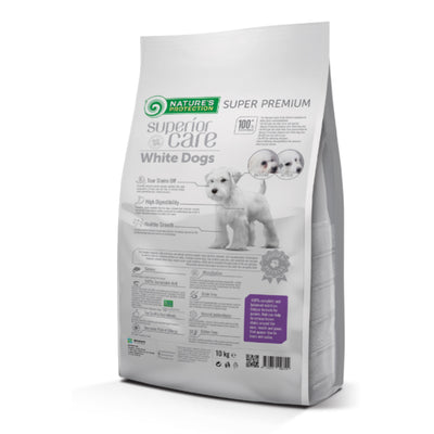 Nature's Protection White Dogs Junior All Breed, SALMON - Small kibbles