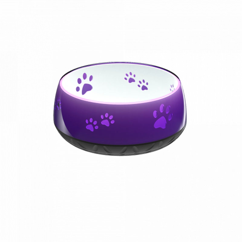 Water bowl douce purple in a nice glassy look with paws 