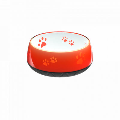 Water bowl douce orange in a nice glassy look with paws 