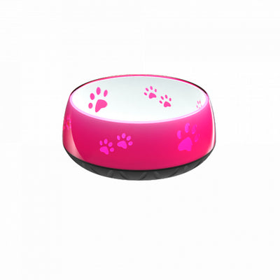 Water bowl douce pink in a nice glassy look with paws 