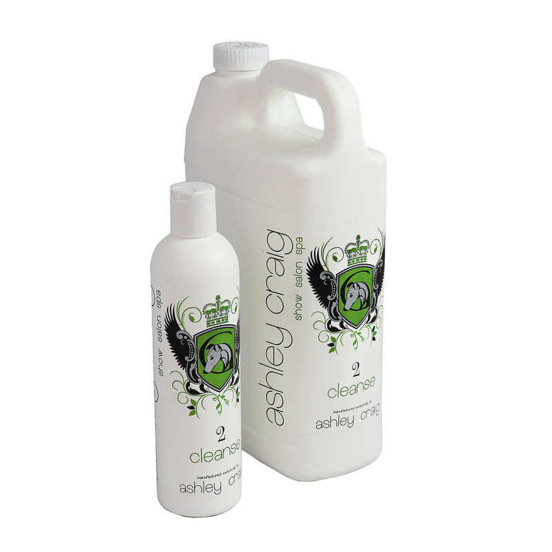Show Salon Spa Cleanse (2) Shampoo fra Ashley Craig i størrelserne 500 ml og 4 liter fra GroomUs