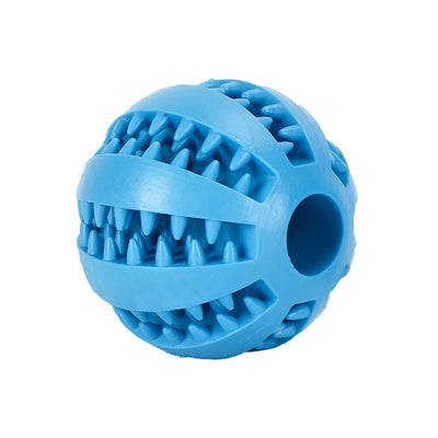 Mellem bold 6 cm Aktivitetslegetøj til godbidder og tandrensning i blå fra GroomUs