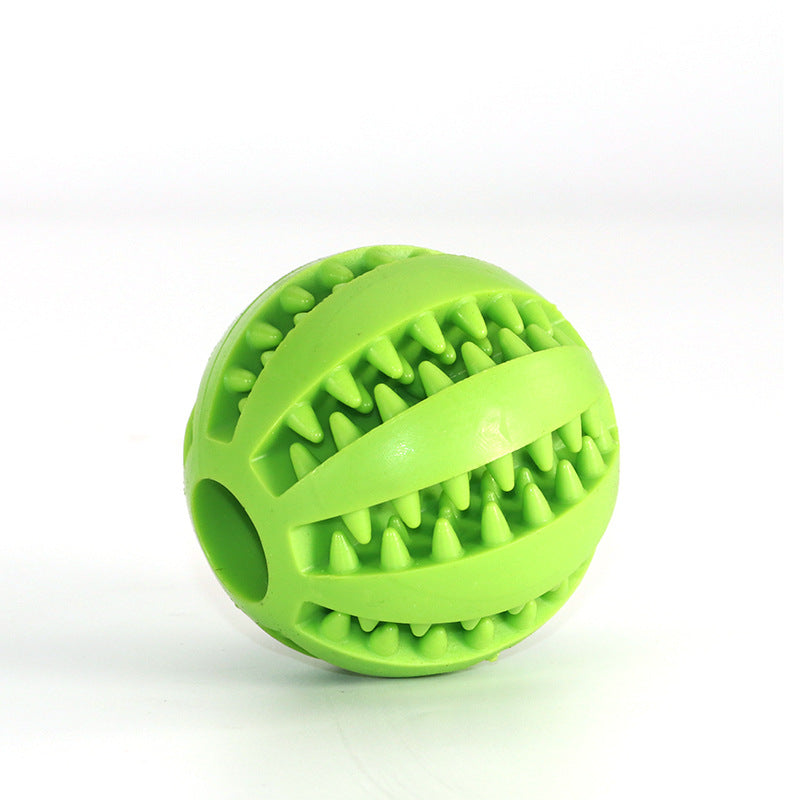 Lille bold 5 cm Aktivitetslegetøj til godbidder og tandrensning i grøn fra GroomUs