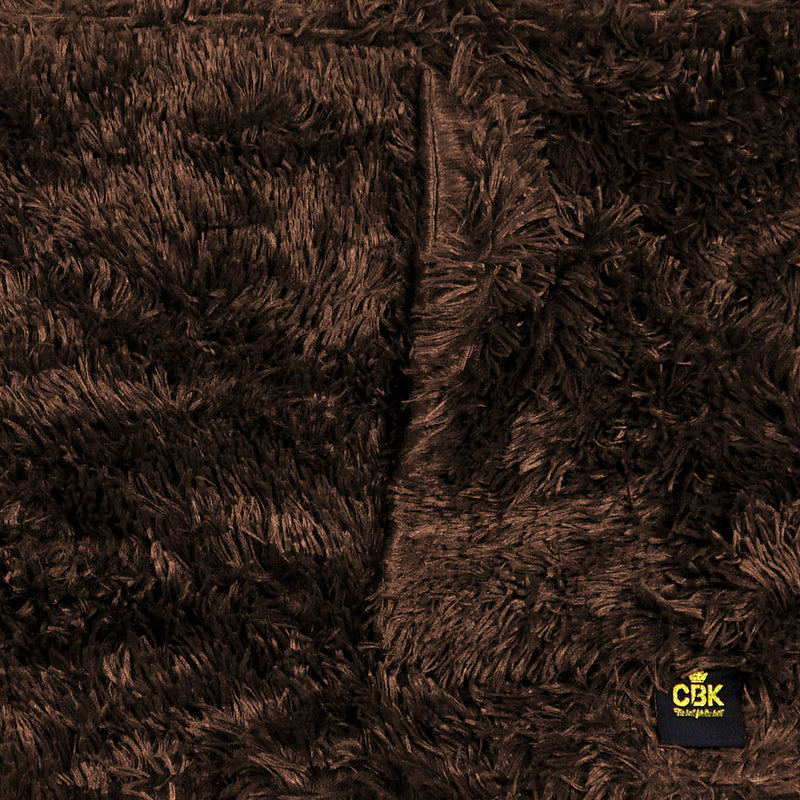 CBK fleece hundetæppe Mørkebrun 100x75 cm Ultra blødt & vendbart - GroomUs