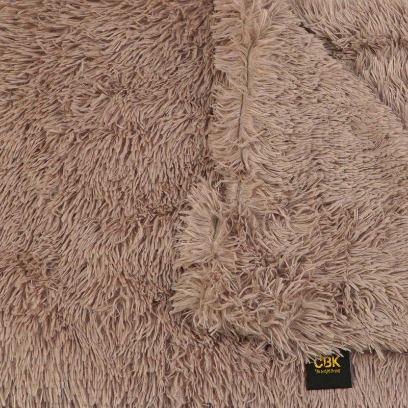 CBK fleece hundetæppe Mellem Brun 100x75 cm Ultra blødt & vendbart - GroomUs