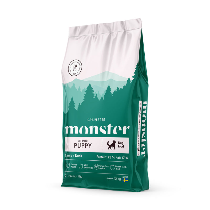 Monster Grain Free Puppy Lam, All Puppies 12 kg fra GroomUs