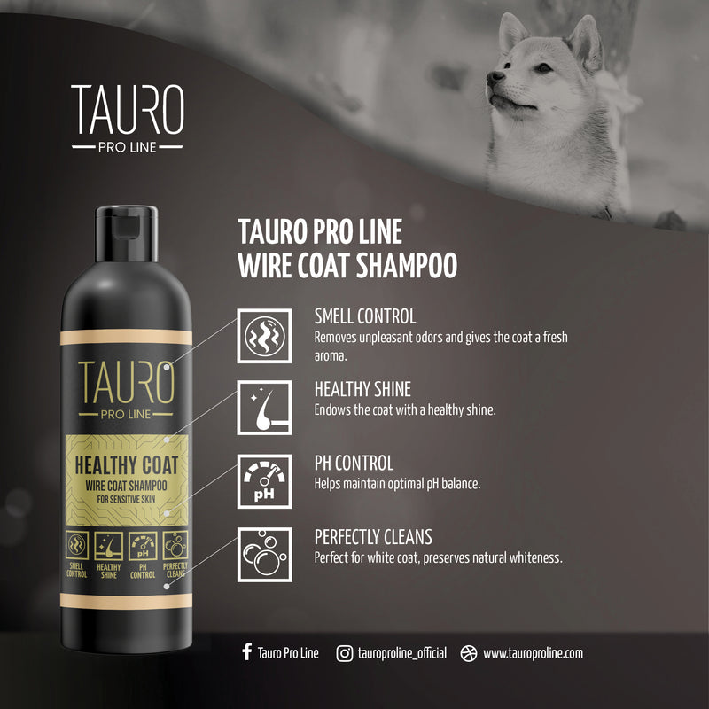 Tauro Pro Line Healthy Coat - Wire Coat Shampoo fra GroomUs