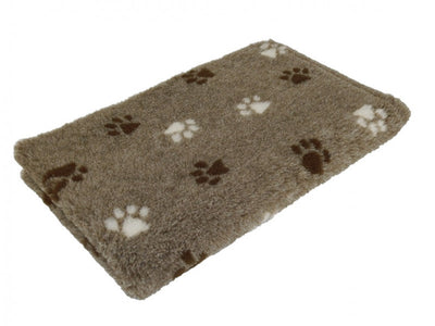 Non-slip Vetbed Gray mottled with 2 Colored Paws 100 x 150 cm - 30 mm thick
